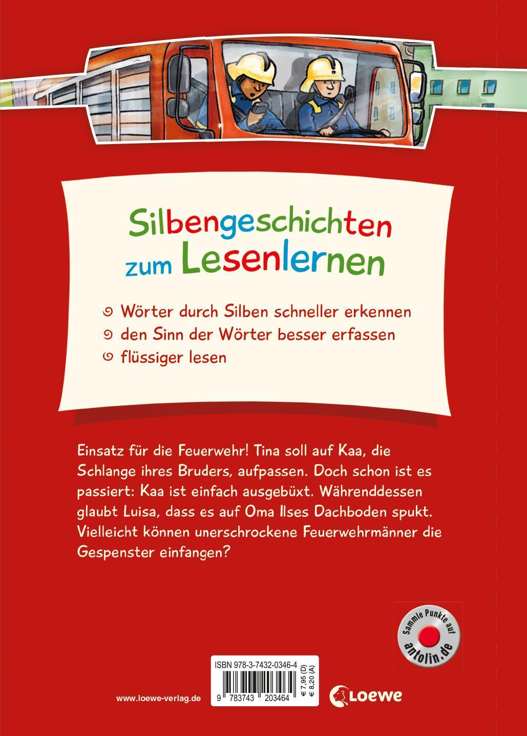 Rückseite: 9783743203464 | Silbengeschichten zum Lesenlernen - Feuerwehrgeschichten | Mannel