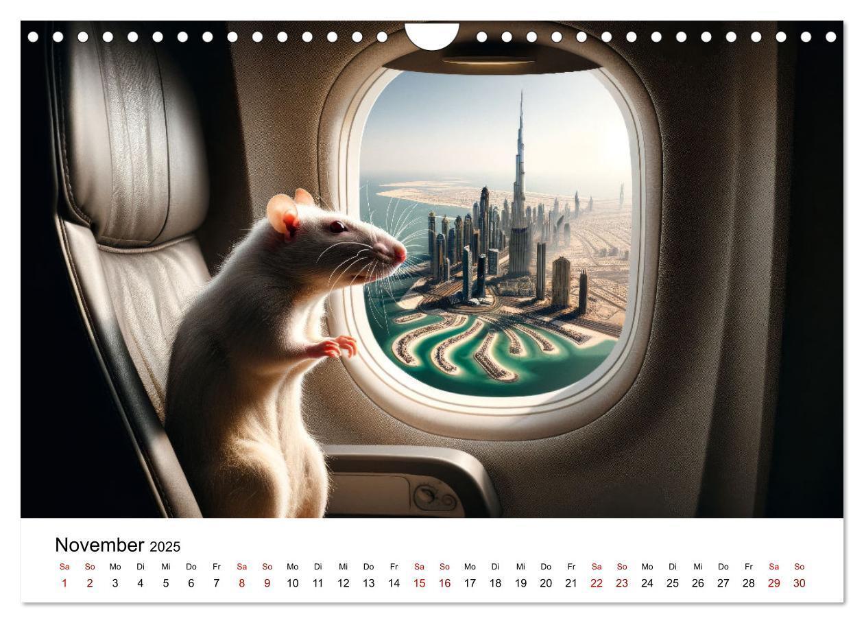 Bild: 9783383787539 | Ratten auf Reisen (Wandkalender 2025 DIN A4 quer), CALVENDO...