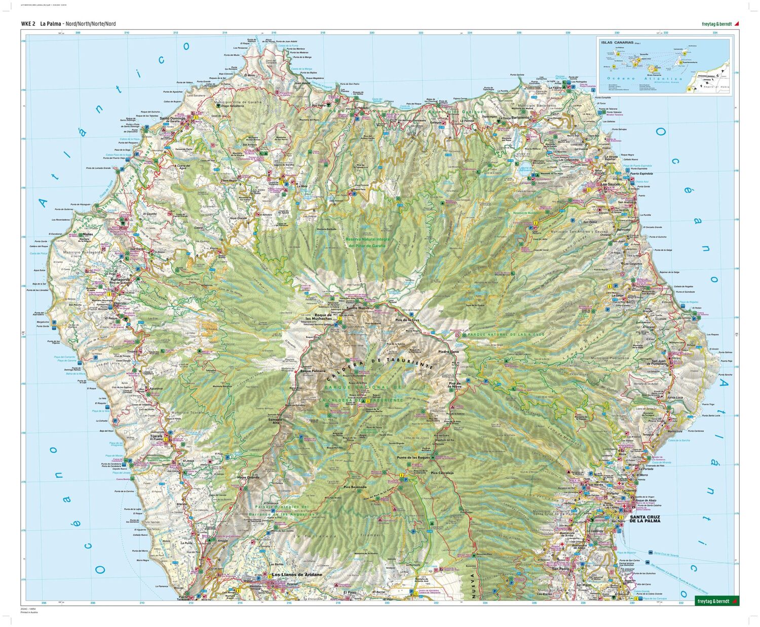 Bild: 9783707903461 | La Palma 1 : 30 000. Wander- und Freizeitkarte | freytag &amp; berndt