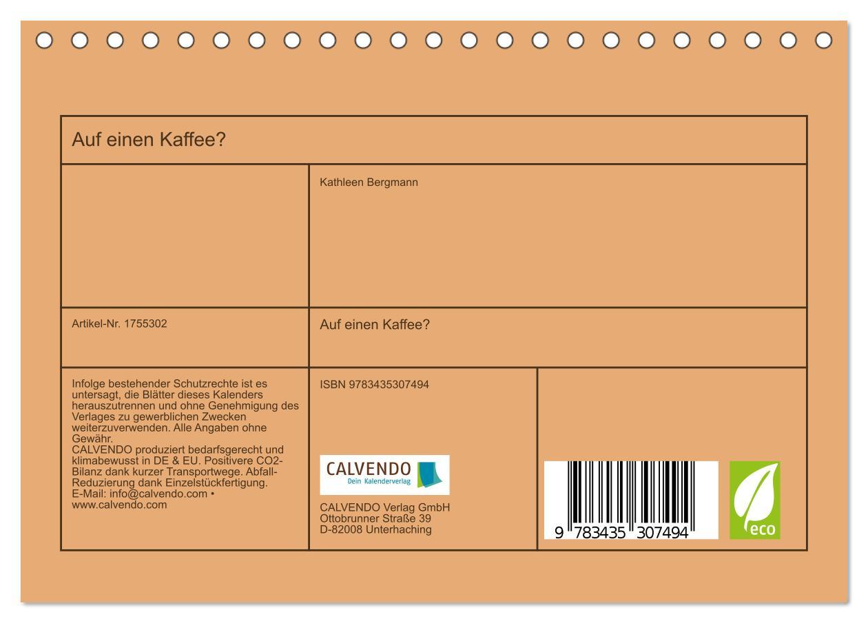 Bild: 9783435307494 | Auf einen Kaffee? (Tischkalender 2025 DIN A5 quer), CALVENDO...