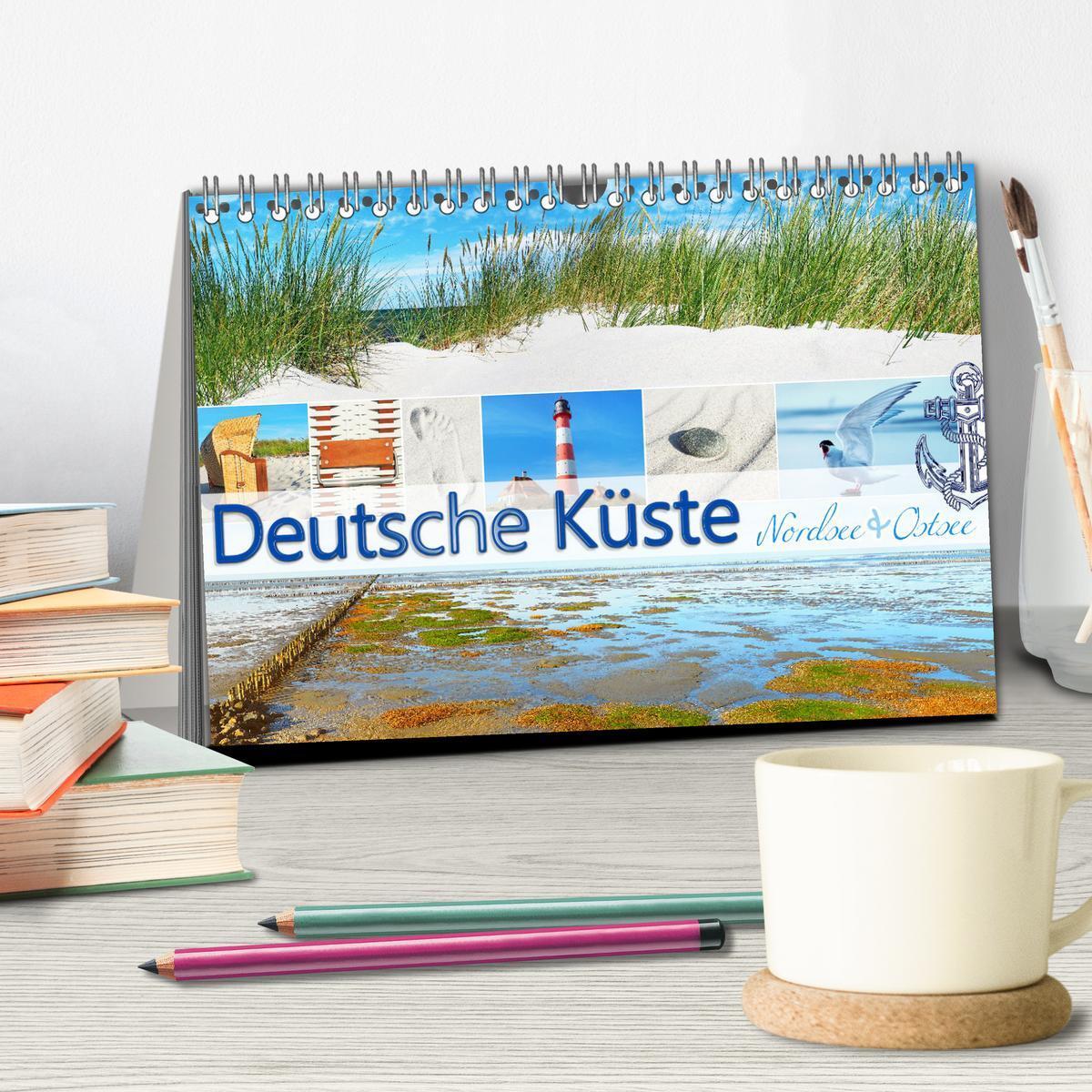 Bild: 9783435064397 | Deutsche Küste - Nordsee und Ostsee (Tischkalender 2025 DIN A5...