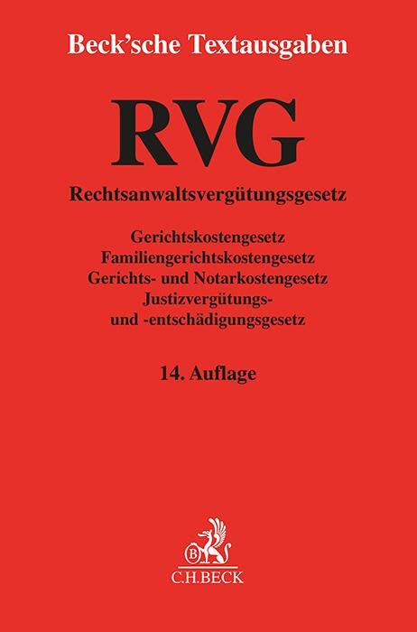 Cover: 9783406817342 | RVG | Taschenbuch | Beck´sche Textausgaben | 414 S. | Deutsch | 2024