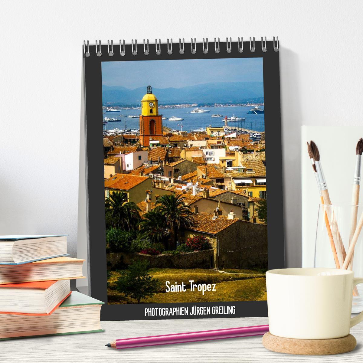 Bild: 9783457083666 | Saint Tropez (Tischkalender 2025 DIN A5 hoch), CALVENDO Monatskalender