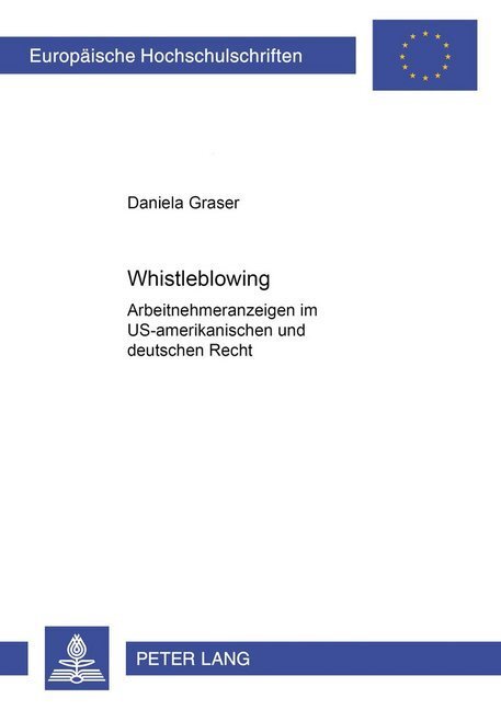 Cover: 9783631365618 | Whistleblowing | Daniela Graser | Taschenbuch | Deutsch | Peter Lang