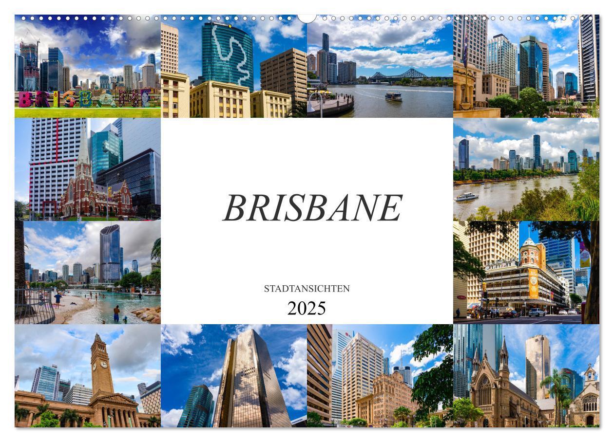 Cover: 9783435245703 | Brisbane Stadtansichten (Wandkalender 2025 DIN A2 quer), CALVENDO...