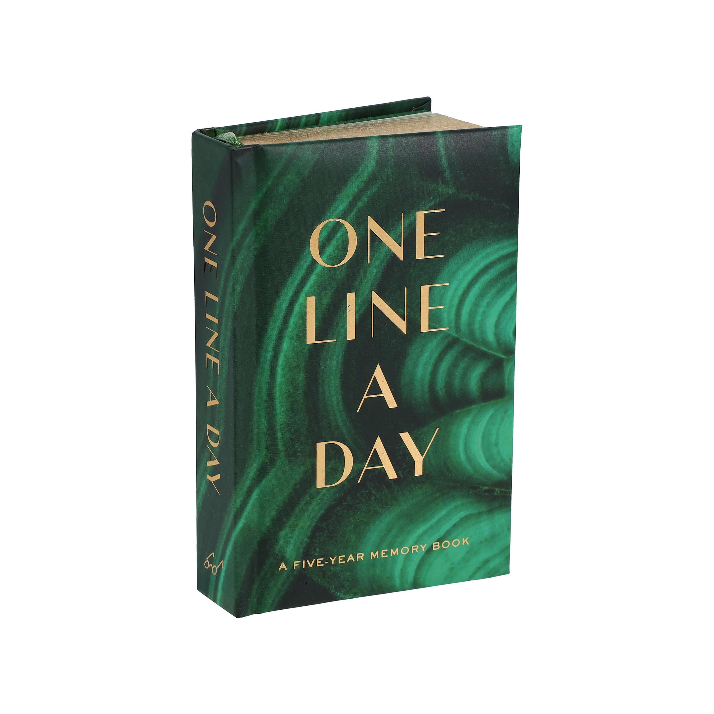 Cover: 9781797225494 | Malachite Green One Line a Day | A Five-Year Memory Book | Chronicle