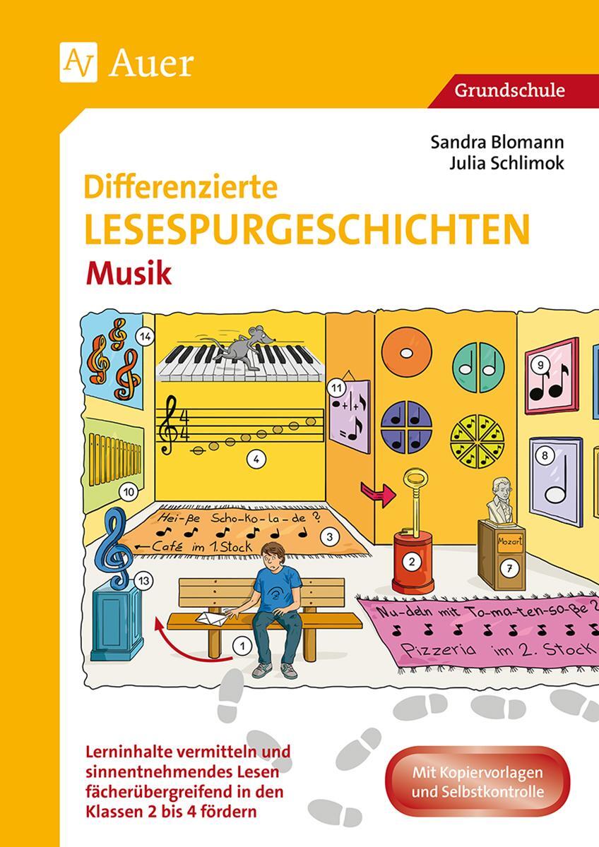 Cover: 9783403081722 | Differenzierte Lesespurgeschichten Musik | Sandra Blomann (u. a.)