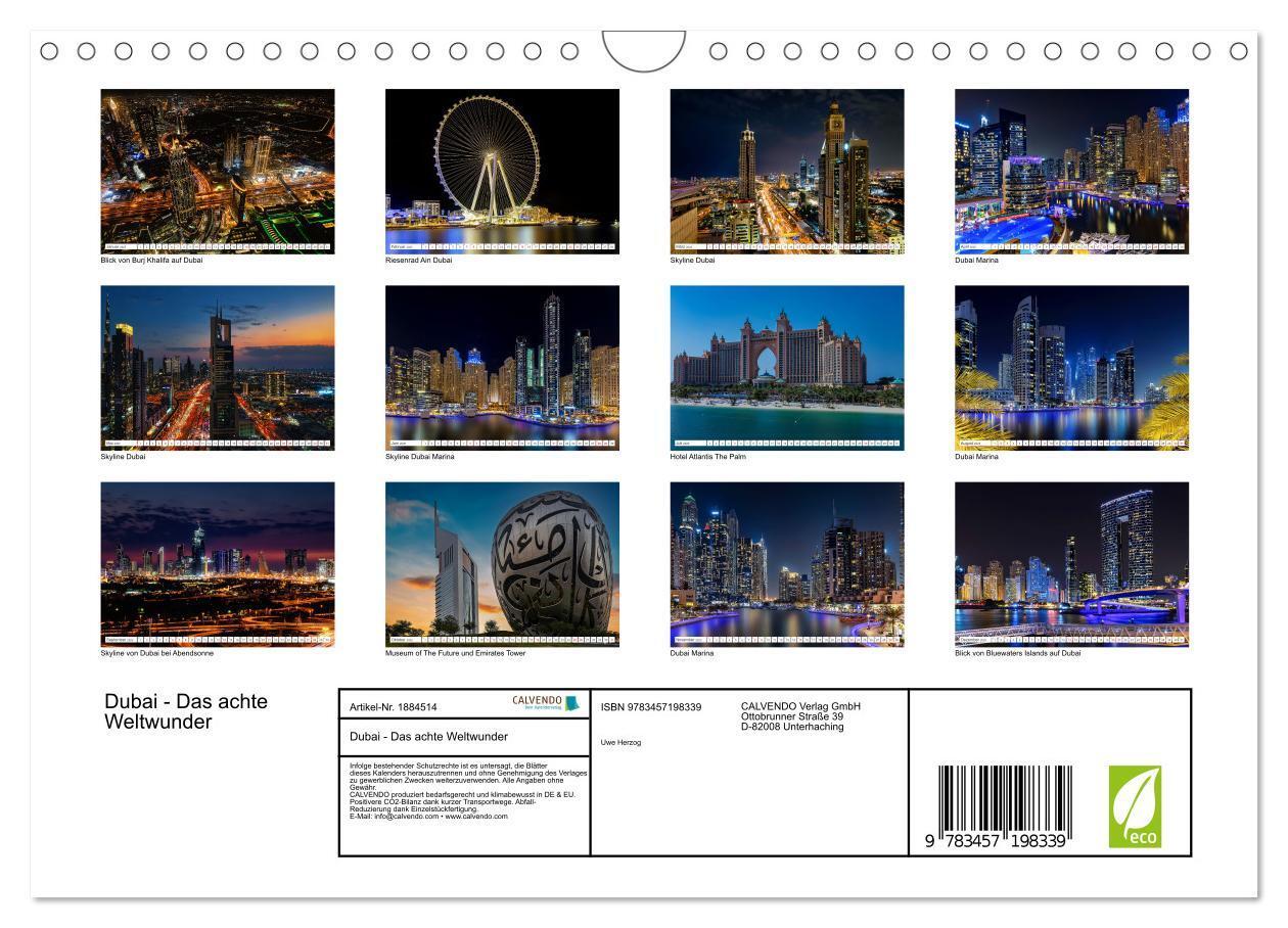 Bild: 9783457198339 | Dubai - Das achte Weltwunder (Wandkalender 2025 DIN A4 quer),...