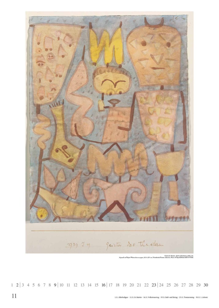 Bild: 4250809653297 | DUMONT - Paul Klee 2025 Kunst-Kalender, 50x70cm, Posterkalender mit...