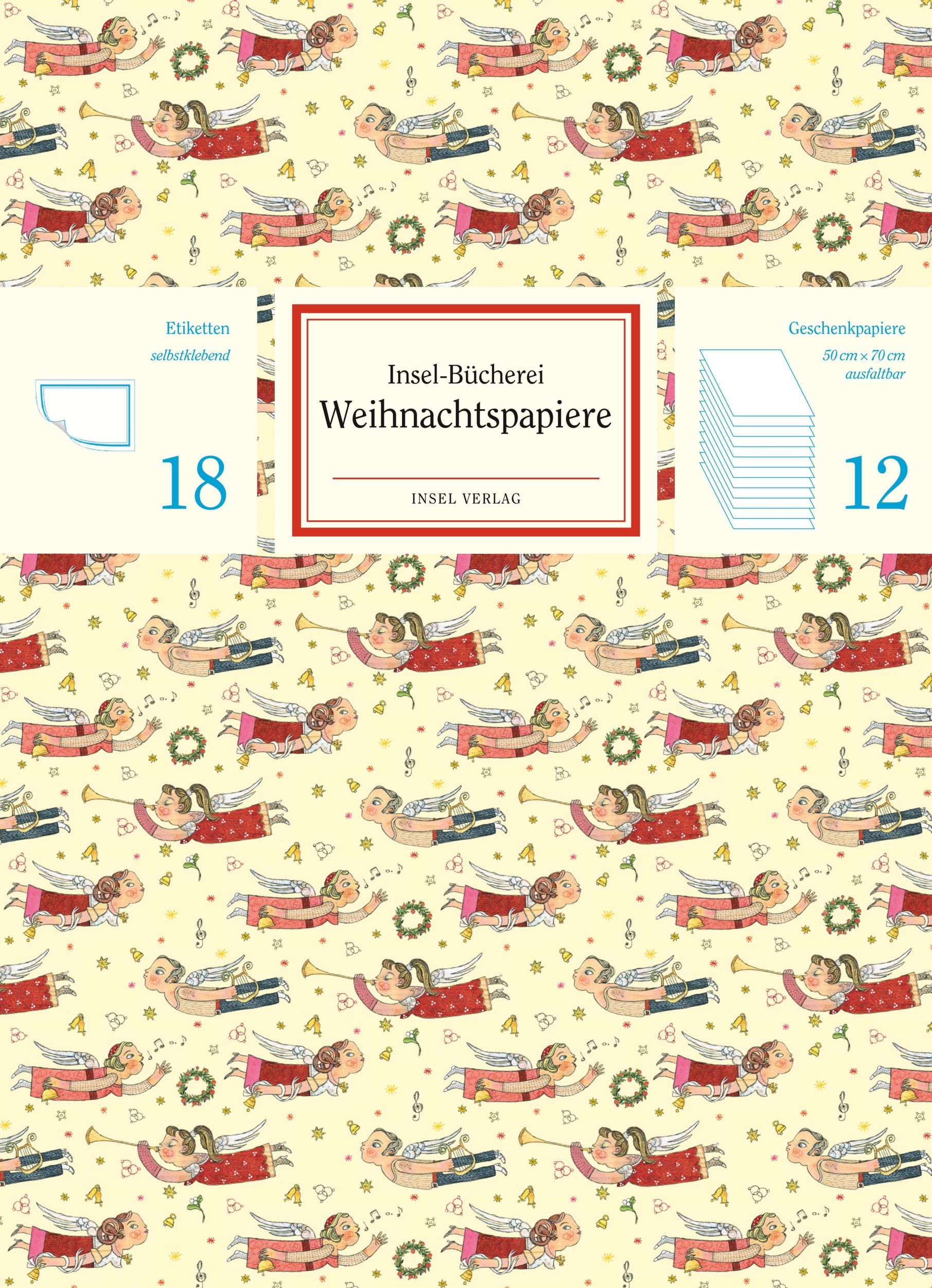 Cover: 9783458178392 | Insel-Bücherei Geschenkpapier Set Weihnachtsmotive | Taschenbuch