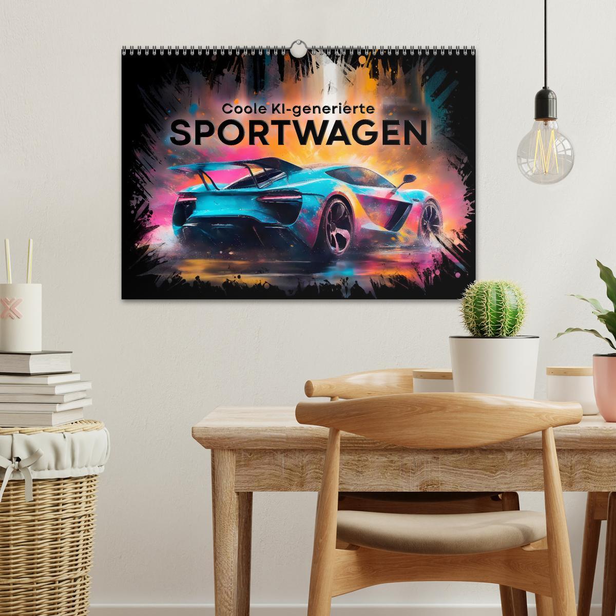 Bild: 9783383860805 | Coole KI-generierte SPORTWAGEN (Wandkalender 2025 DIN A3 quer),...