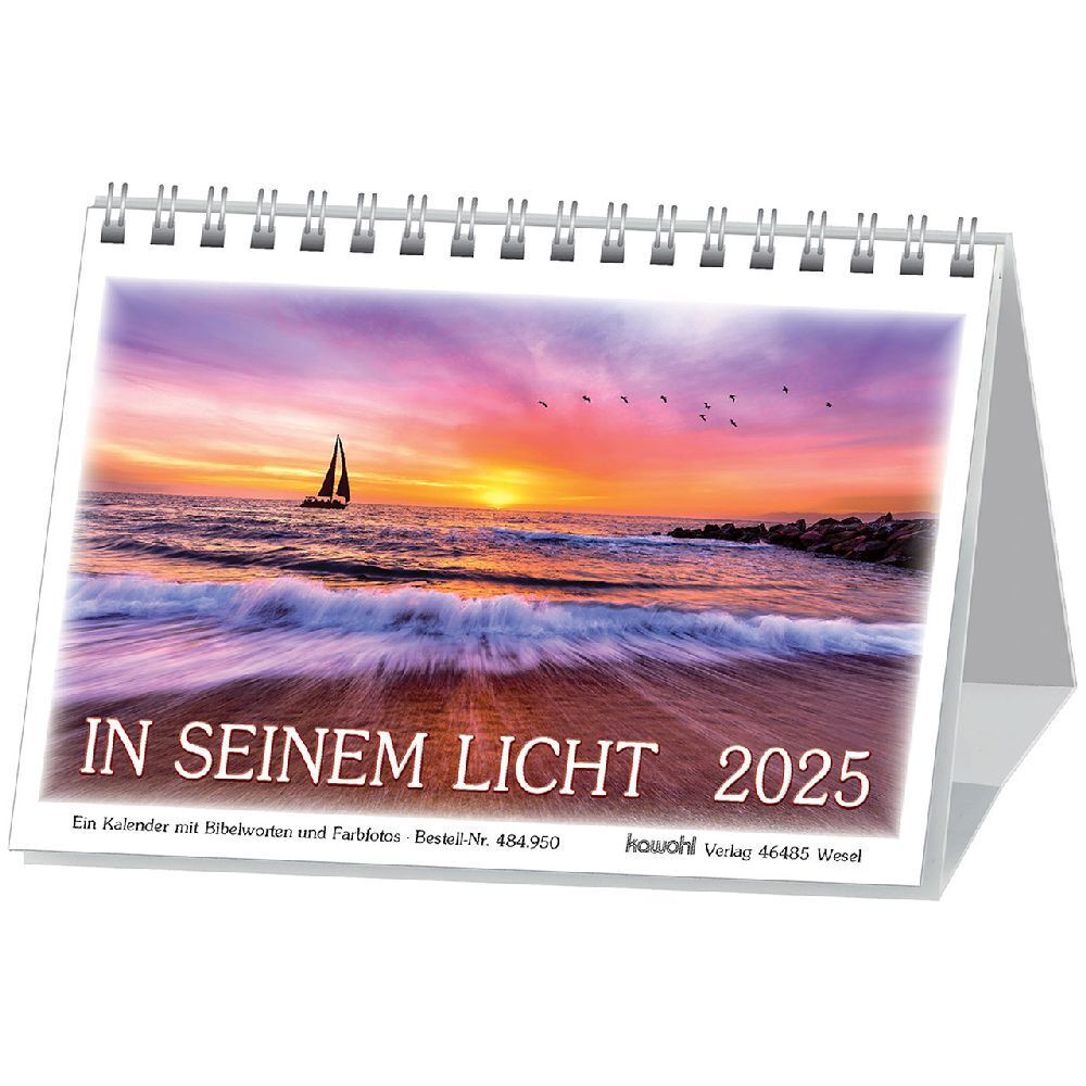 Cover: 9783754895054 | In seinem Licht 2025 | Kalender mit Stimmungsbildern und Bibelworten