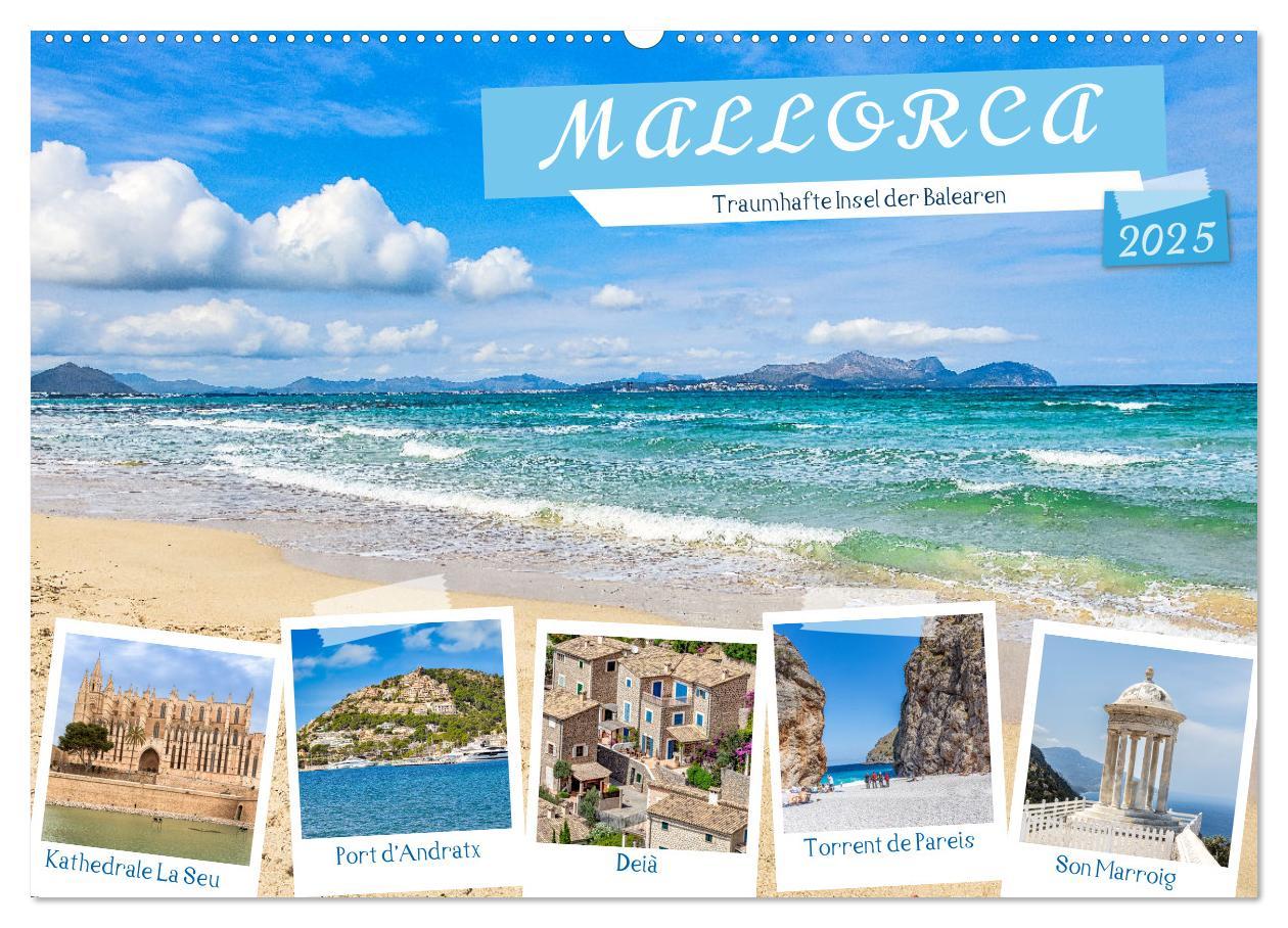 Cover: 9783383892325 | Mallorca - Traumhafte Insel der Balearen (Wandkalender 2025 DIN A2...