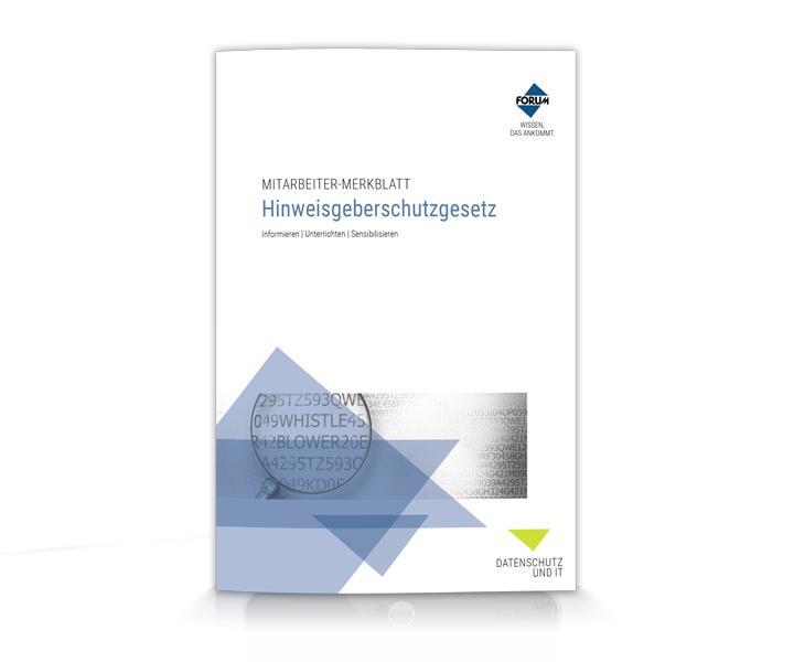 Cover: 9783963148279 | Mitarbeiter-Merkblatt Hinweisgeberschutzgesetz | GmbH | Taschenbuch