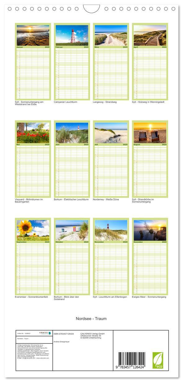 Bild: 9783457126424 | Familienplaner 2025 - Nordsee - Traum mit 5 Spalten (Wandkalender,...