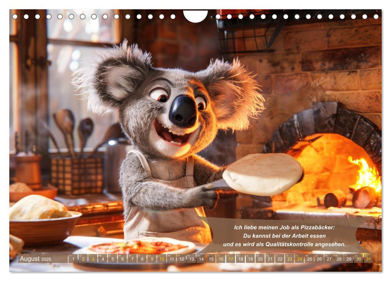 Bild: 9783457174210 | Tierisch lustige Pizzabäcker (Wandkalender 2025 DIN A4 quer),...