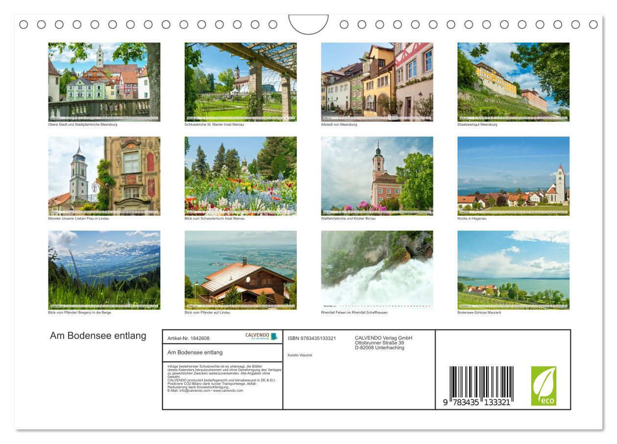 Bild: 9783435133321 | Am Bodensee entlang (Wandkalender 2025 DIN A4 quer), CALVENDO...