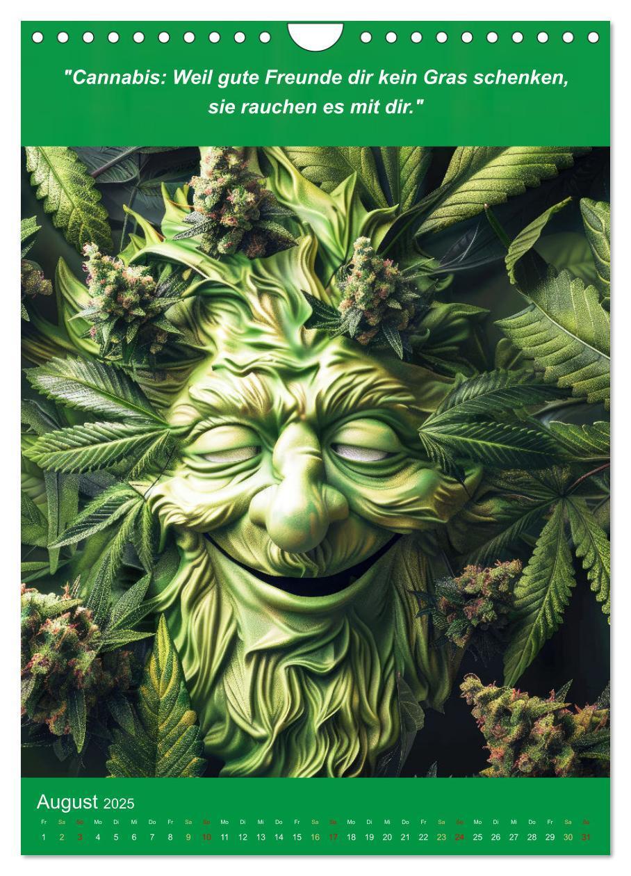 Bild: 9783435691517 | Der humoristische Cannabis Kalender (Wandkalender 2025 DIN A4...