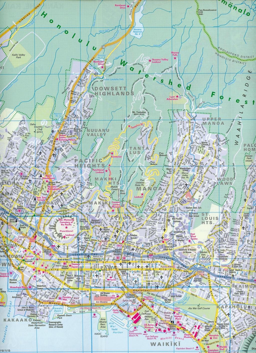 Bild: 9783865745354 | Nelles Map Hawaii: Honolulu, Oahu 1 : 150 000 | (Land-)Karte | Deutsch