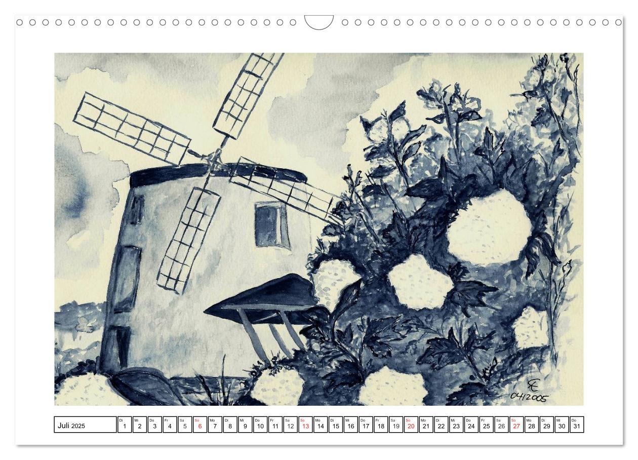 Bild: 9783435761937 | Der AQUARELL-Kalender (Wandkalender 2025 DIN A3 quer), CALVENDO...