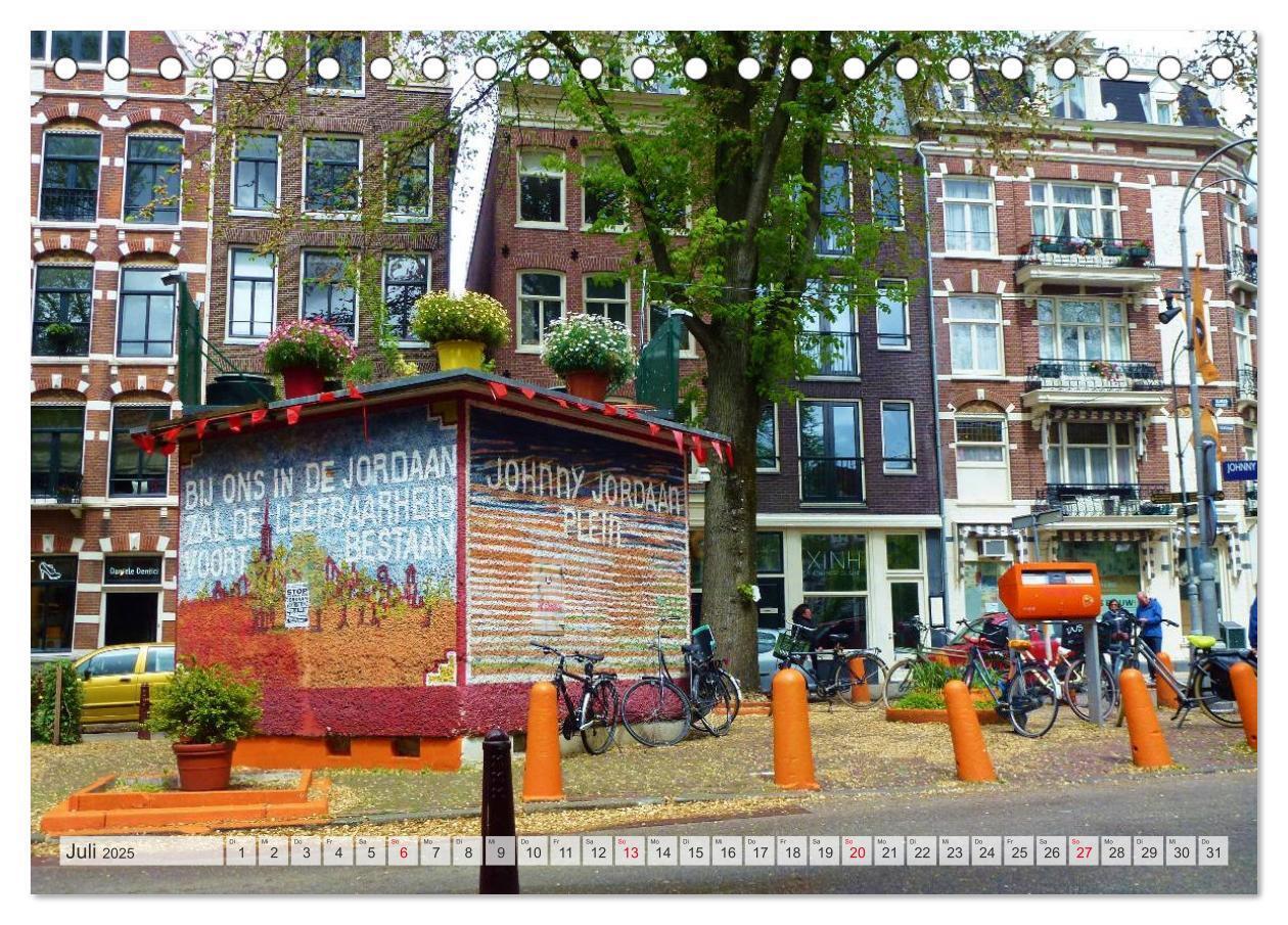 Bild: 9783435805075 | Amsterdam (Tischkalender 2025 DIN A5 quer), CALVENDO Monatskalender