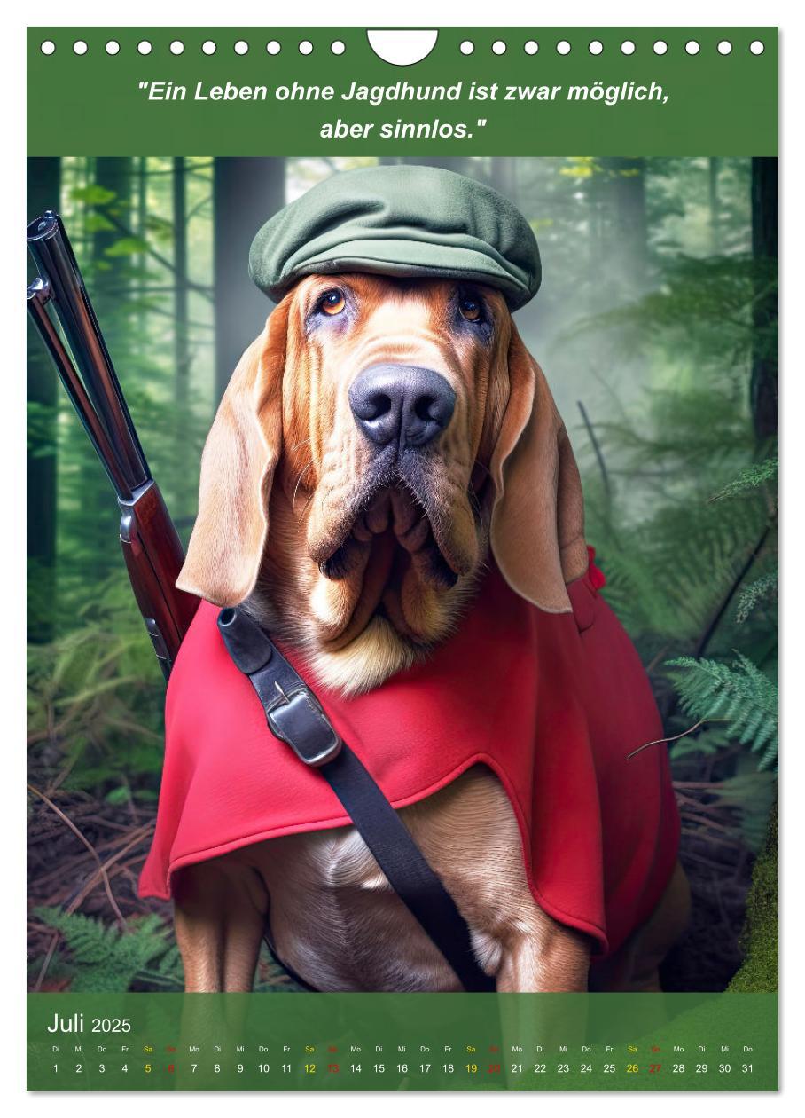 Bild: 9783435967759 | Lustige Jagdhunde mit Jägerlatein (Wandkalender 2025 DIN A4 hoch),...