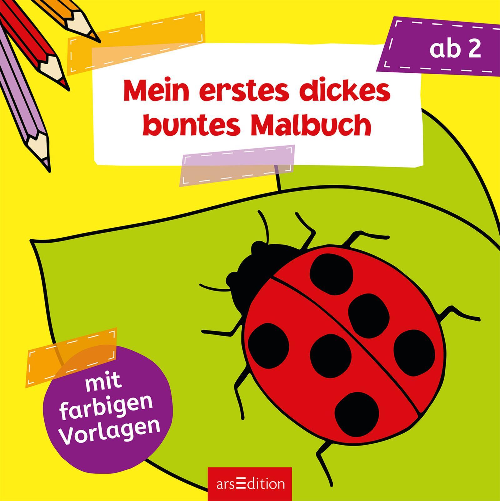 Bild: 9783845829975 | Mein erstes dickes buntes Malbuch ab 2 | Mit farbigen Vorlagen | Buch