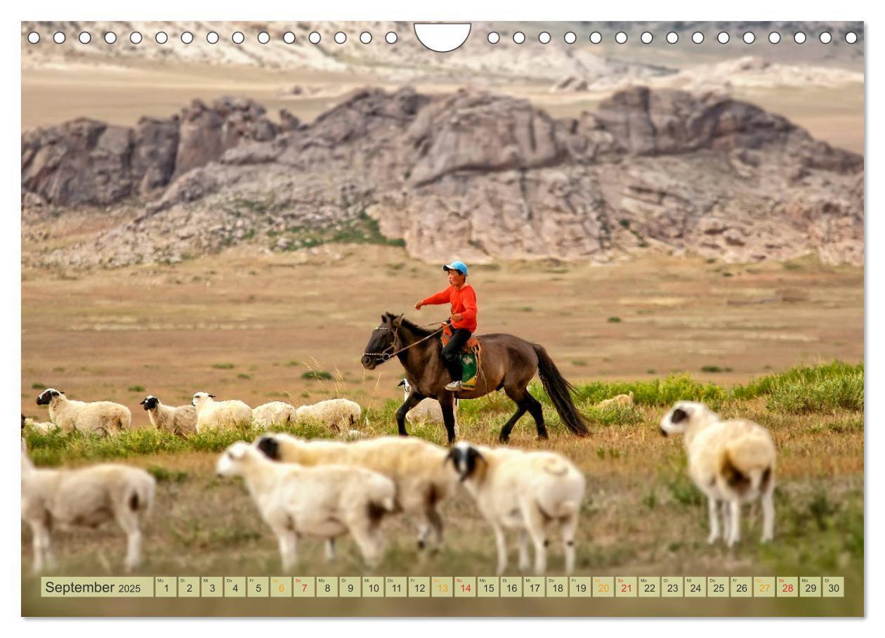 Bild: 9783435438815 | Reise durch Asien - Mongolei (Wandkalender 2025 DIN A4 quer),...