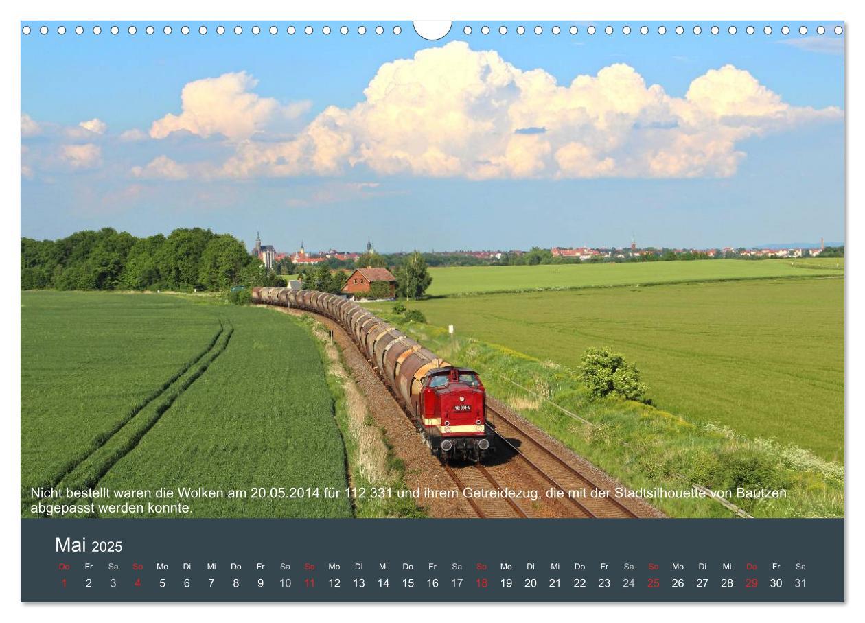 Bild: 9783435624485 | Mit Diesellokomotiven quer durch die Lausitz - 2025 (Wandkalender...