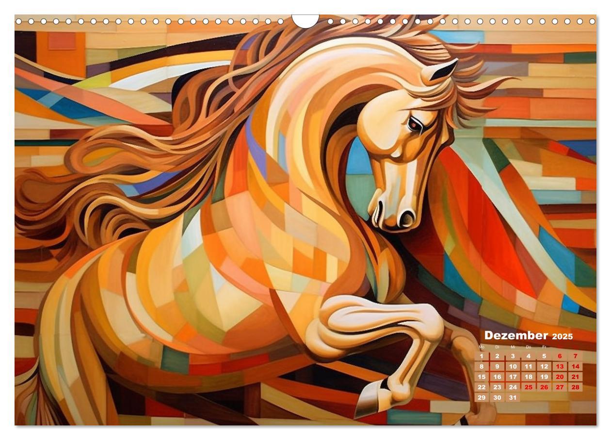 Bild: 9783383899898 | Pferde - Modern Art (Wandkalender 2025 DIN A3 quer), CALVENDO...