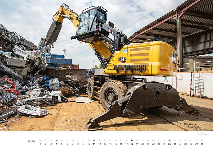 Bild: 9783966648073 | Baumaschinen Kalender 2025 | Thomas Wilk | Kalender | Spiralbindung