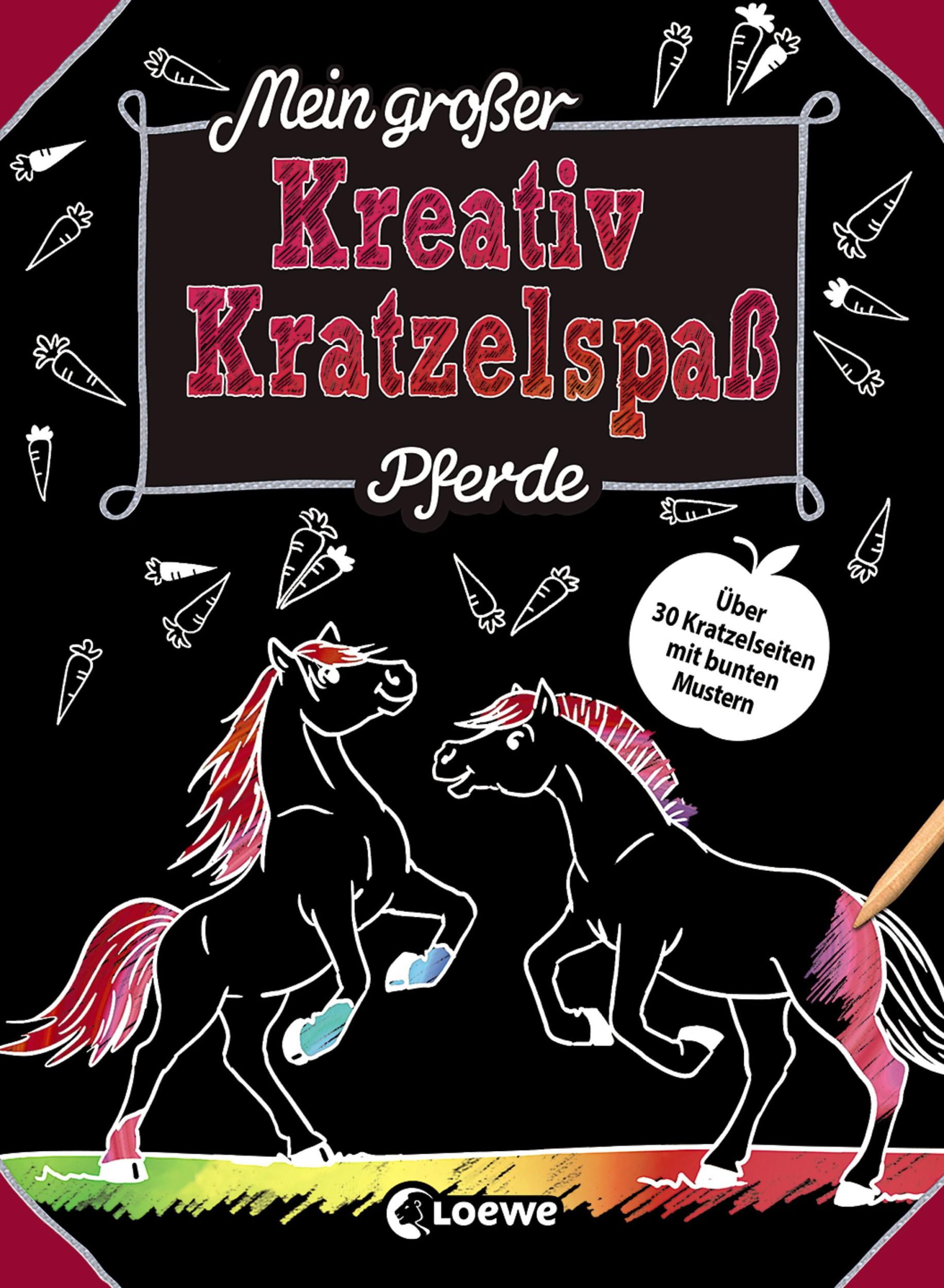 Cover: 9783743208223 | Mein großer Kreativ-Kratzelspaß: Pferde | Loewe Kratzel-Welt | Buch