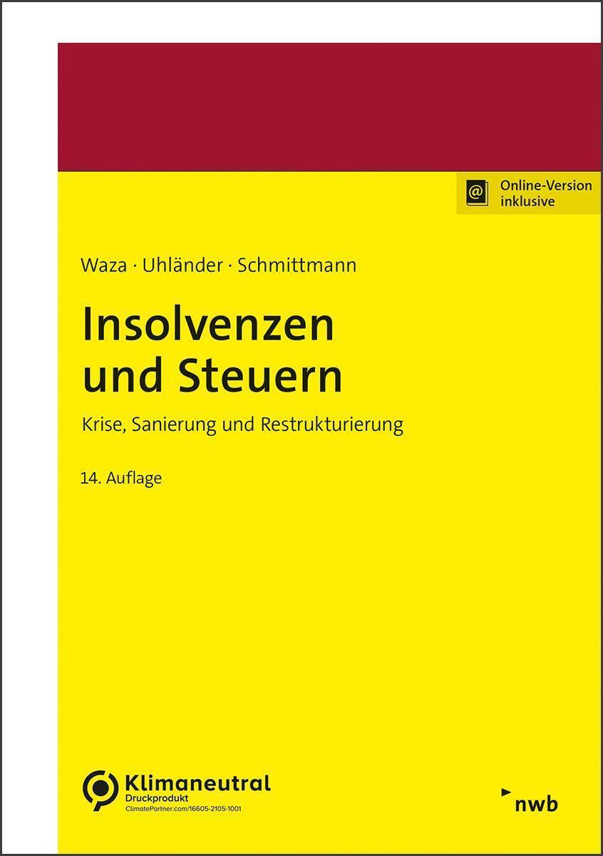 Cover: 9783482659447 | Insolvenzen und Steuern | Krise, Sanierung und Restrukturierung | 2024