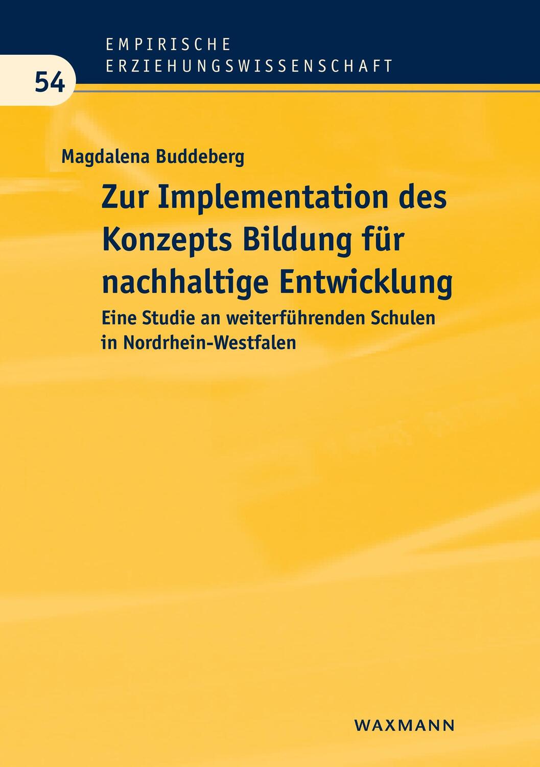 Cover: 9783830931737 | Zur Implementation des Konzepts Bildung für nachhaltige Entwicklung