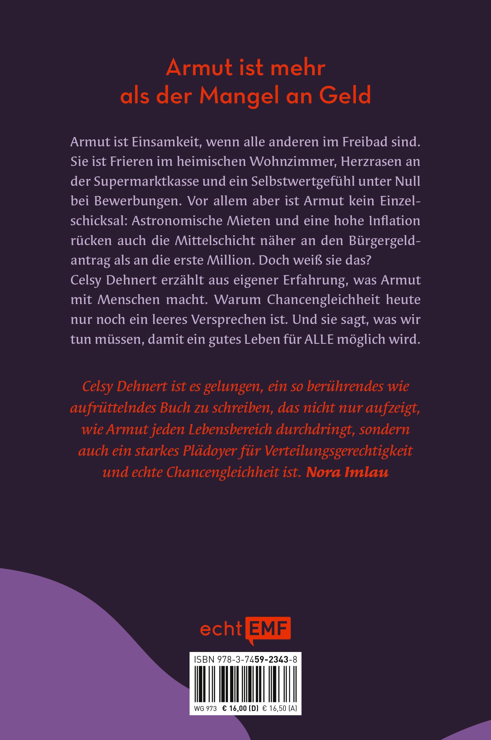 Rückseite: 9783745923438 | Das Gefühl von Armut | Celsy Dehnert | Taschenbuch | 240 S. | Deutsch