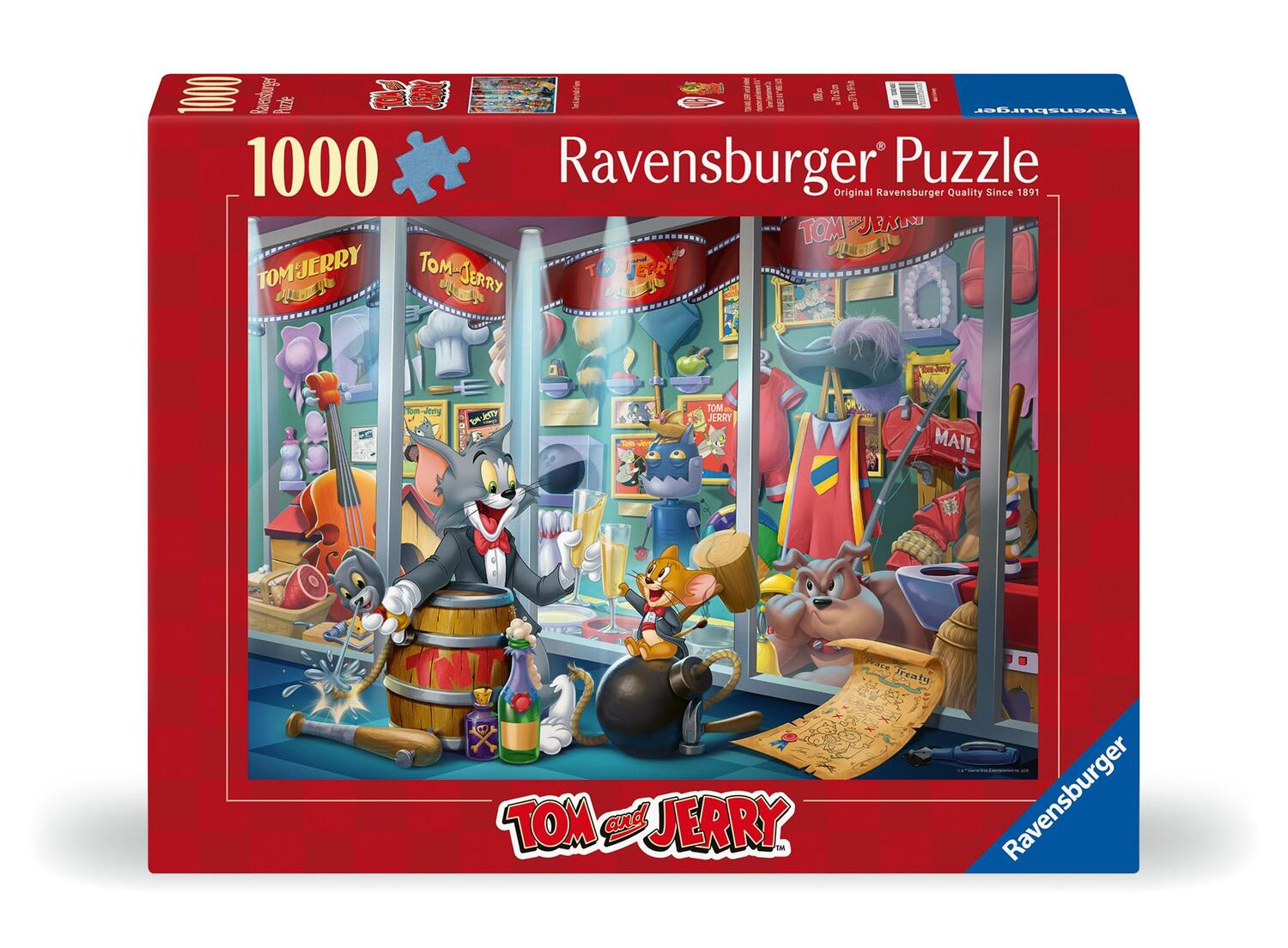 Cover: 4005555004080 | Ravensburger Puzzle 12000408 - Ruhmeshalle von Tom &amp; Jerry - 1000...