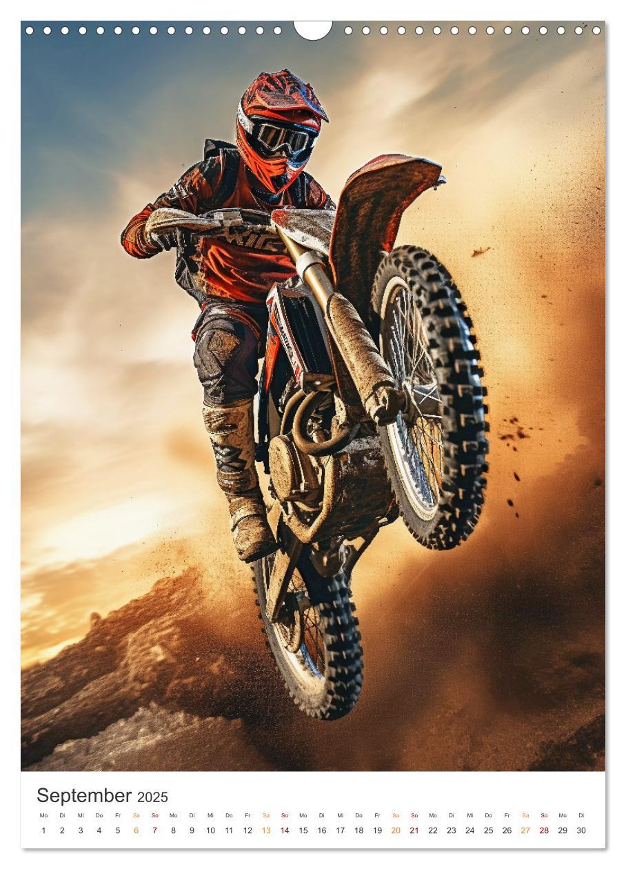 Bild: 9783435856305 | Motocross - Mit Leib und Seele dabei (Wandkalender 2025 DIN A3...