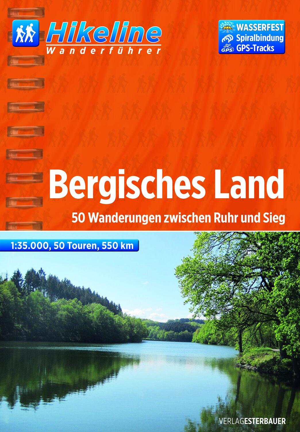 Cover: 9783850005487 | Hikeline Wanderführer Bergisches Land 1 : 35 000 | Roland Föll | Buch