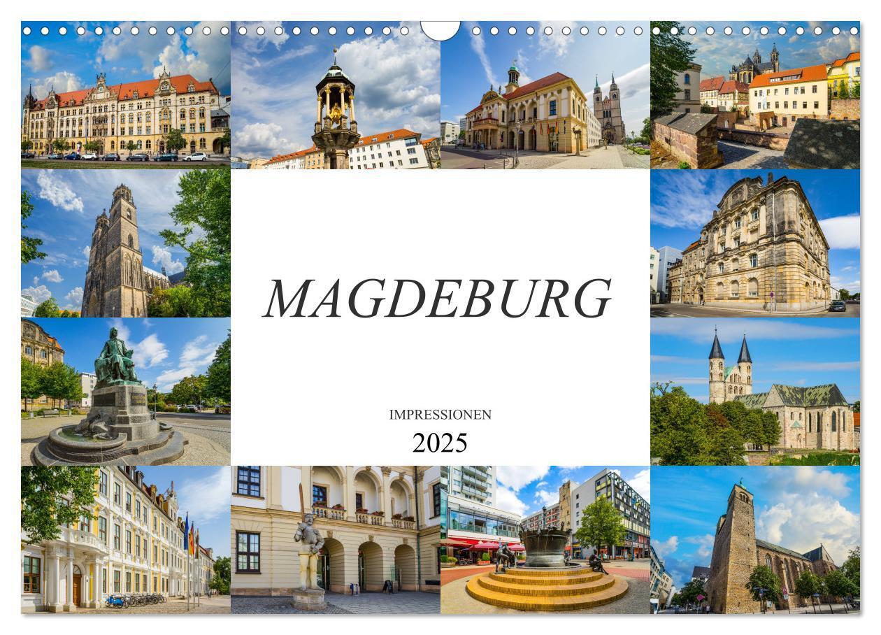 Cover: 9783435295920 | Magdeburg Impressionen (Wandkalender 2025 DIN A3 quer), CALVENDO...