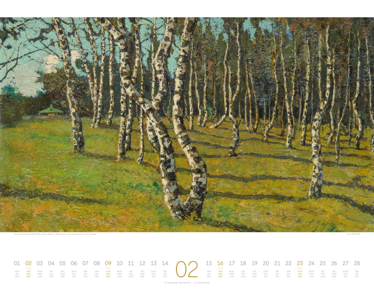 Bild: 9783838425559 | Kunstwerk Wald Kalender 2025 | Ackermann Kunstverlag | Kalender | 2025