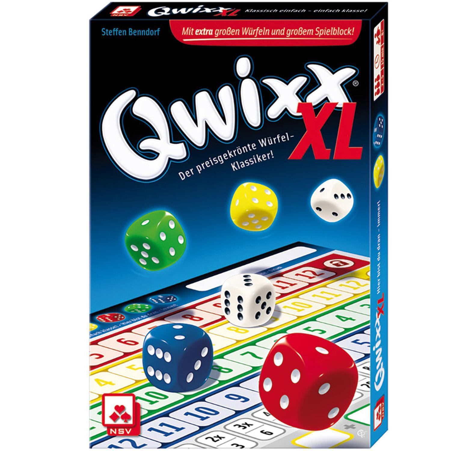 Cover: 4012426880254 | Qwixx XL | Nürnberger Spielkarten Verlag | Spiel | 4022 | Deutsch