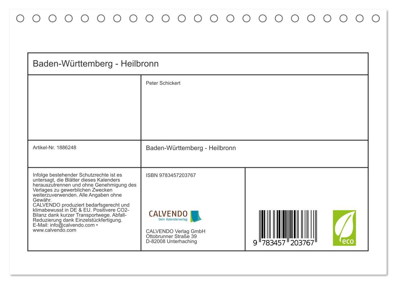 Bild: 9783457203767 | Baden-Württemberg - Heilbronn (Tischkalender 2025 DIN A5 quer),...