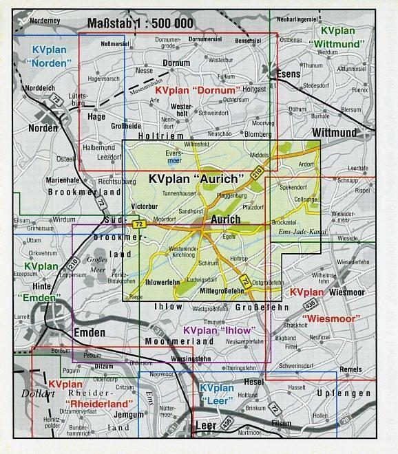 Bild: 9783896416667 | Aurich, KVplan, Radkarte/Freizeitkarte/Stadtplan, 1:25.000 /...