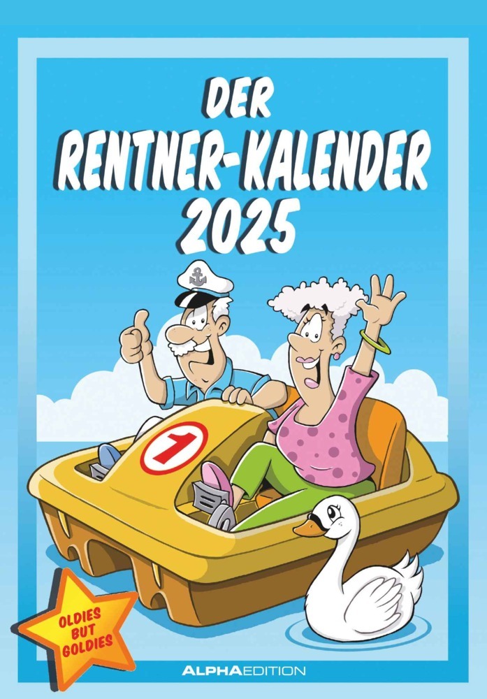 Cover: 4251732341121 | Alpha Edition - Der Rentner-Kalender 2025 Bildkalender, 23,7x34cm,...