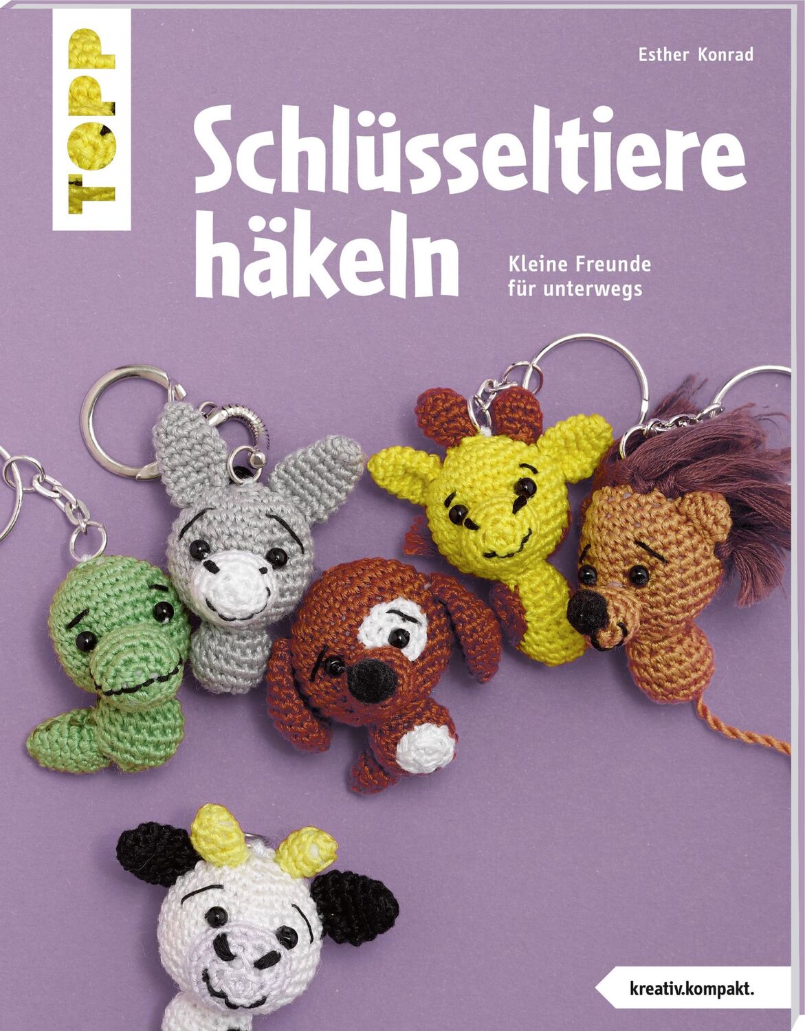 Cover: 9783772469923 | Schlüsseltiere häkeln (kreativ.kompakt.) | Esther Konrad | Taschenbuch