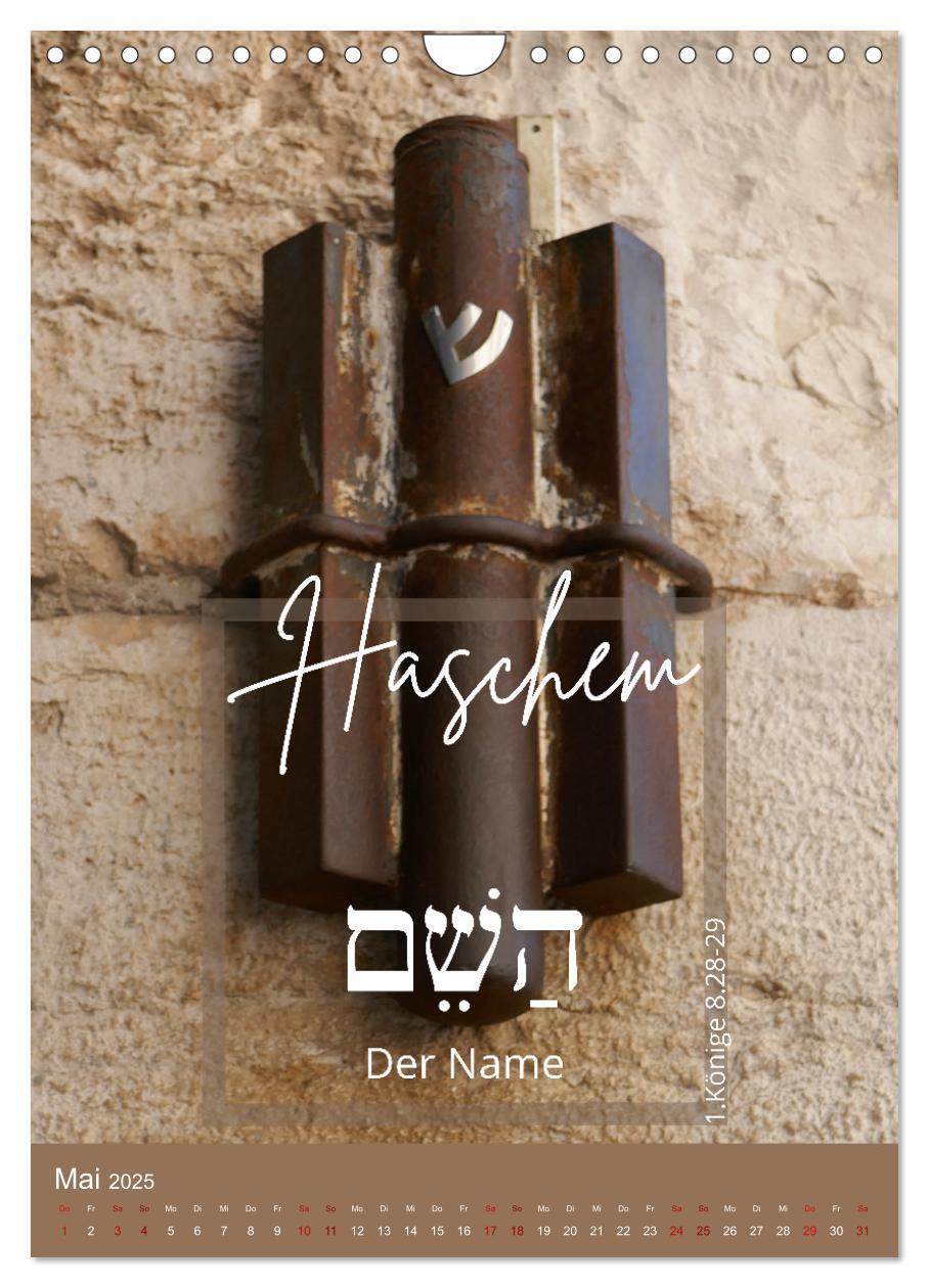 Bild: 9783435900565 | Israel und hebräische Namen Gottes (Wandkalender 2025 DIN A4 hoch),...