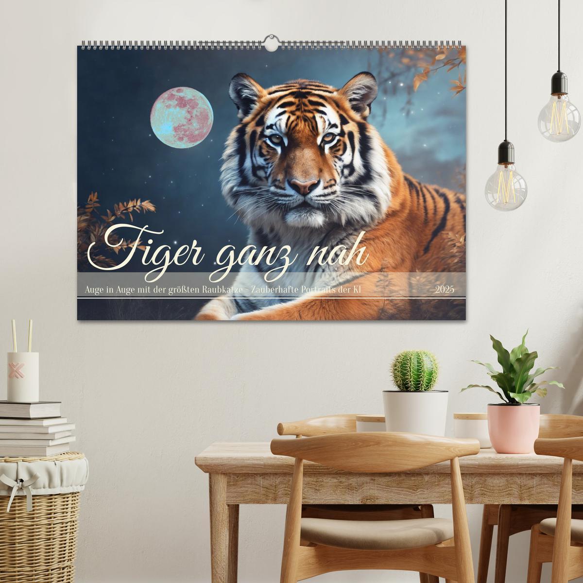 Bild: 9783383814198 | Tiger ganz nah (Wandkalender 2025 DIN A2 quer), CALVENDO...