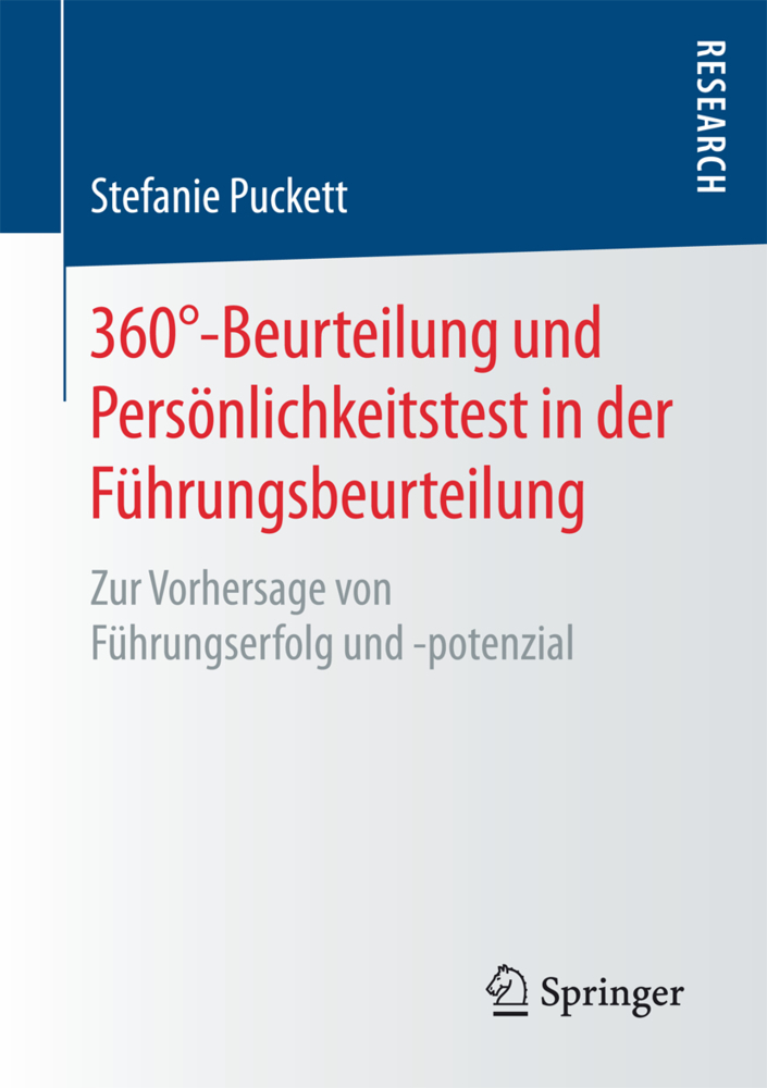 Cover: 9783658166182 | 360°-Beurteilung und Persönlichkeitstest in der Führungsbeurteilung