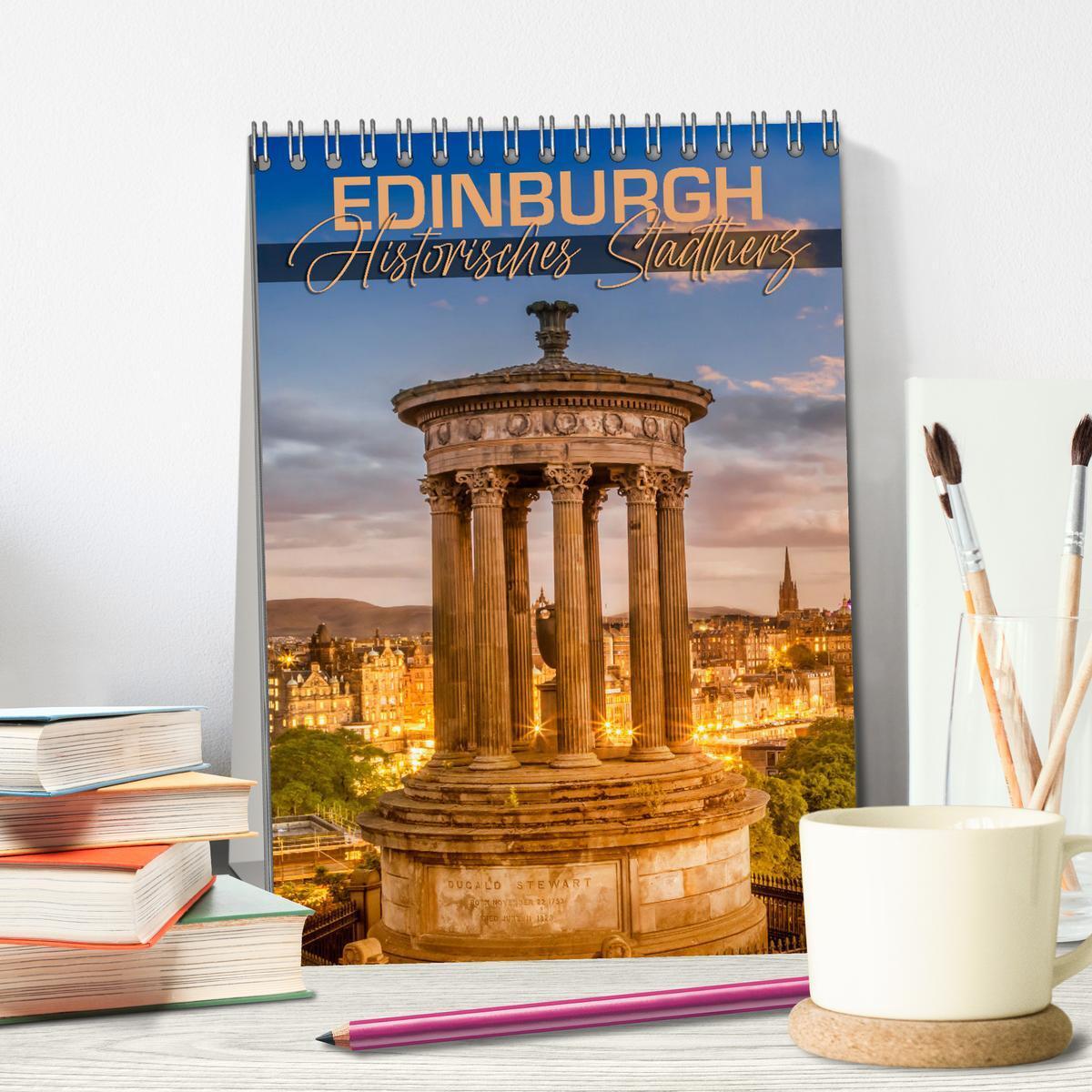 Bild: 9783435899890 | EDINBURGH Historisches Stadtherz (Tischkalender 2025 DIN A5 hoch),...