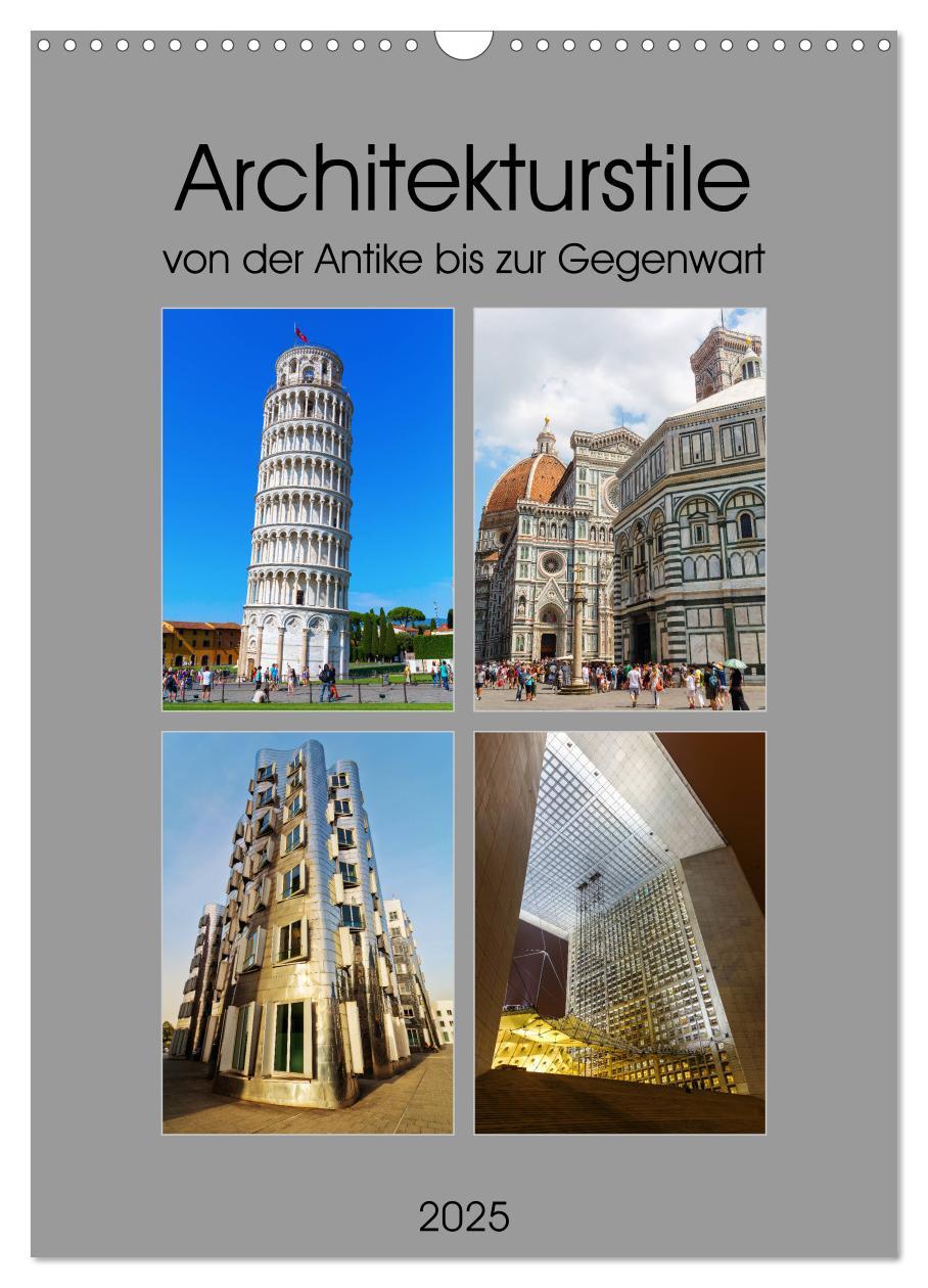 Cover: 9783435949045 | Architekturstile von der Antike bis zur Gegenwart (Wandkalender...